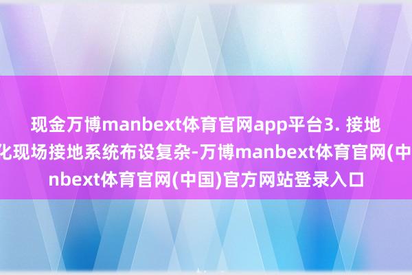 现金万博manbext体育官网app平台3. 接地系统电阻值不踏实石化现场接地系统布设复杂-万博manbext体育官网(中国)官方网站登录入口